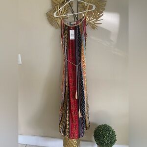 Elegant Multicolor Maxi Dress